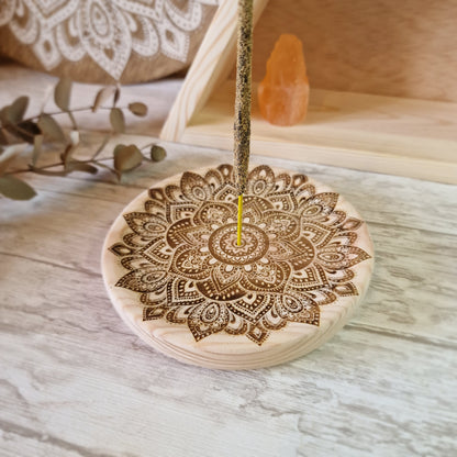 🌸 Quemador de incienso redondo mandala 🌸