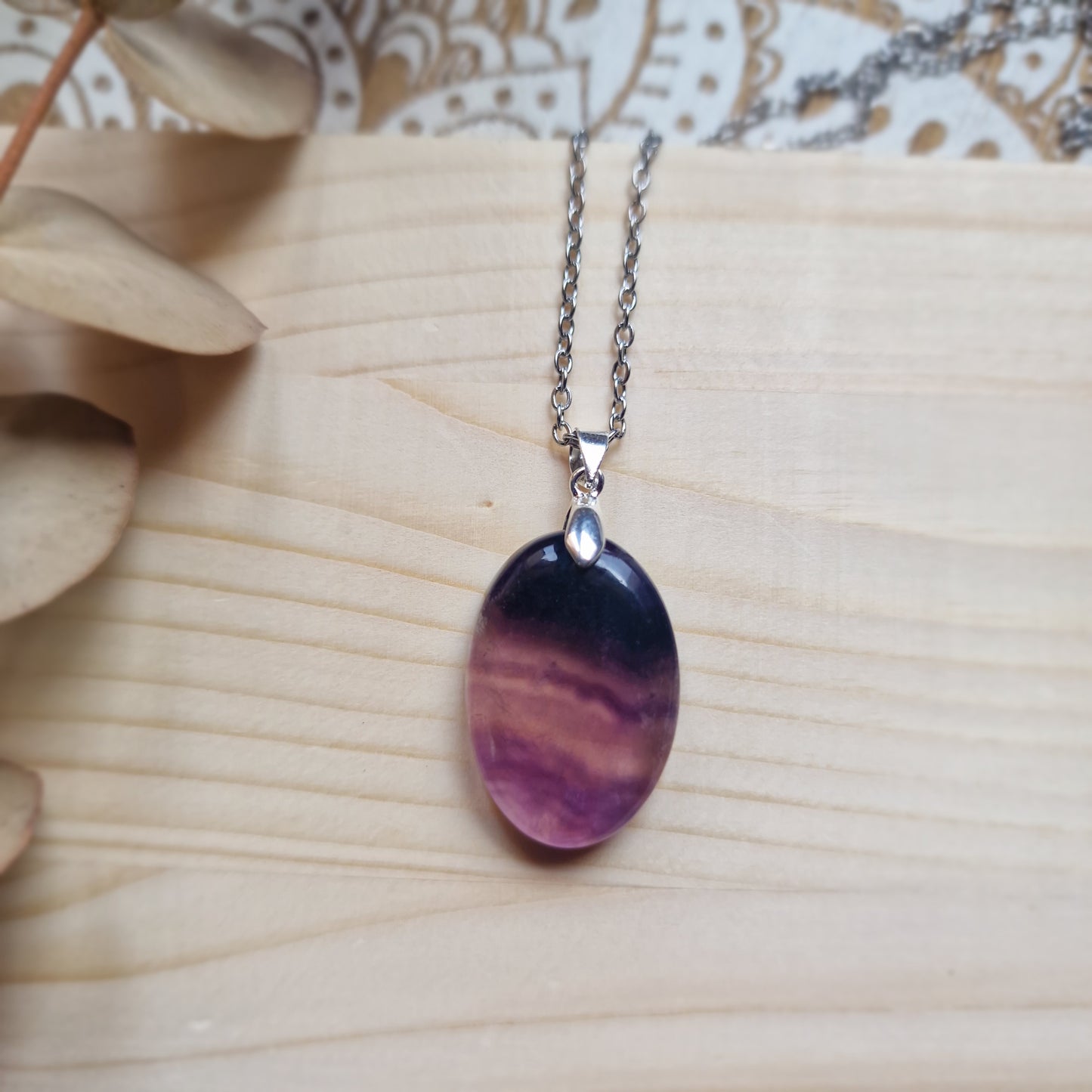 Colgante de Fluorita Natural ~ Claridad y Equilibrio