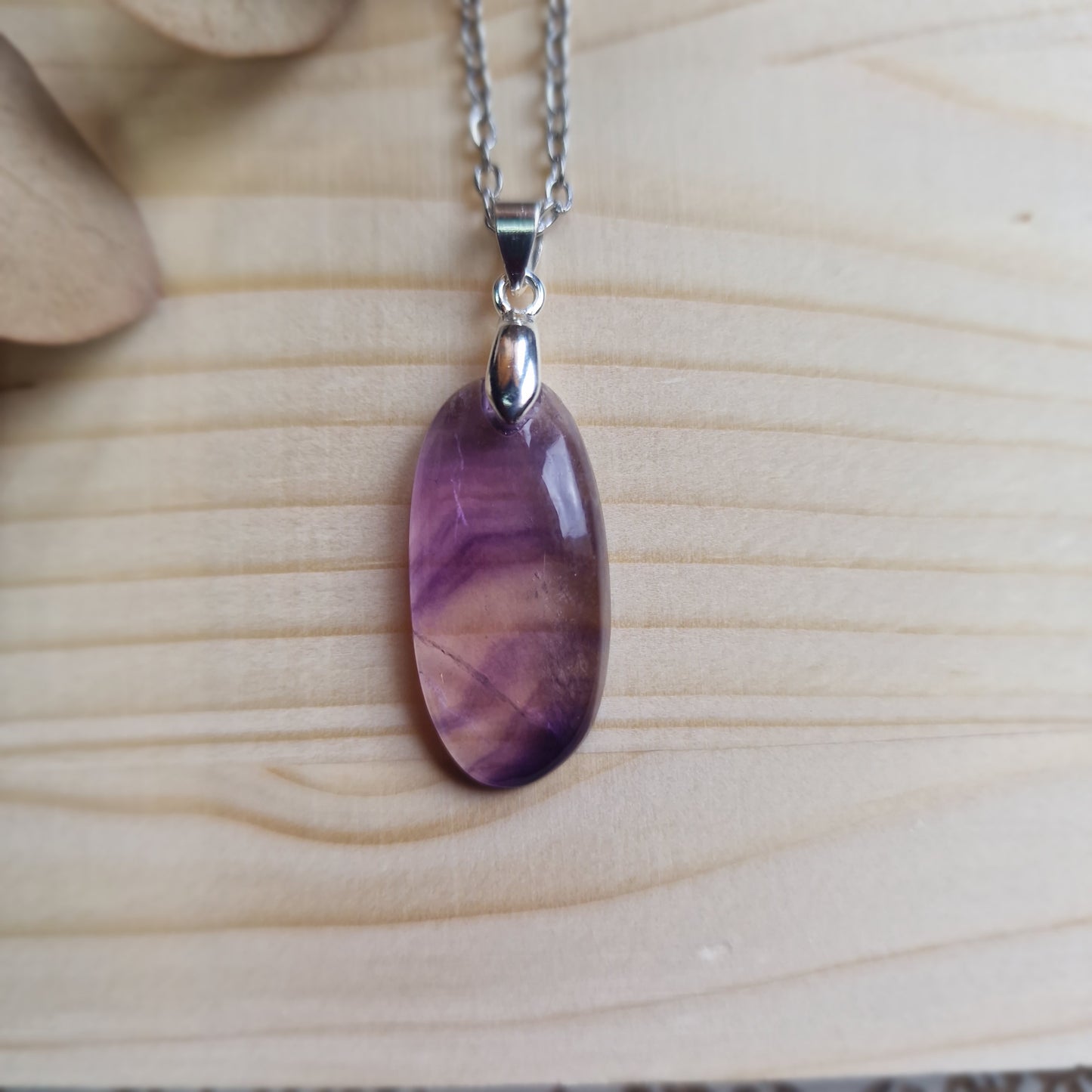 Colgante de Fluorita Natural ~ Claridad y Equilibrio