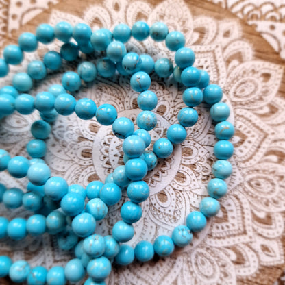 Pulsera de Turquenita ~ Calma y Claridad Mental ~ 4 y 6 mm
