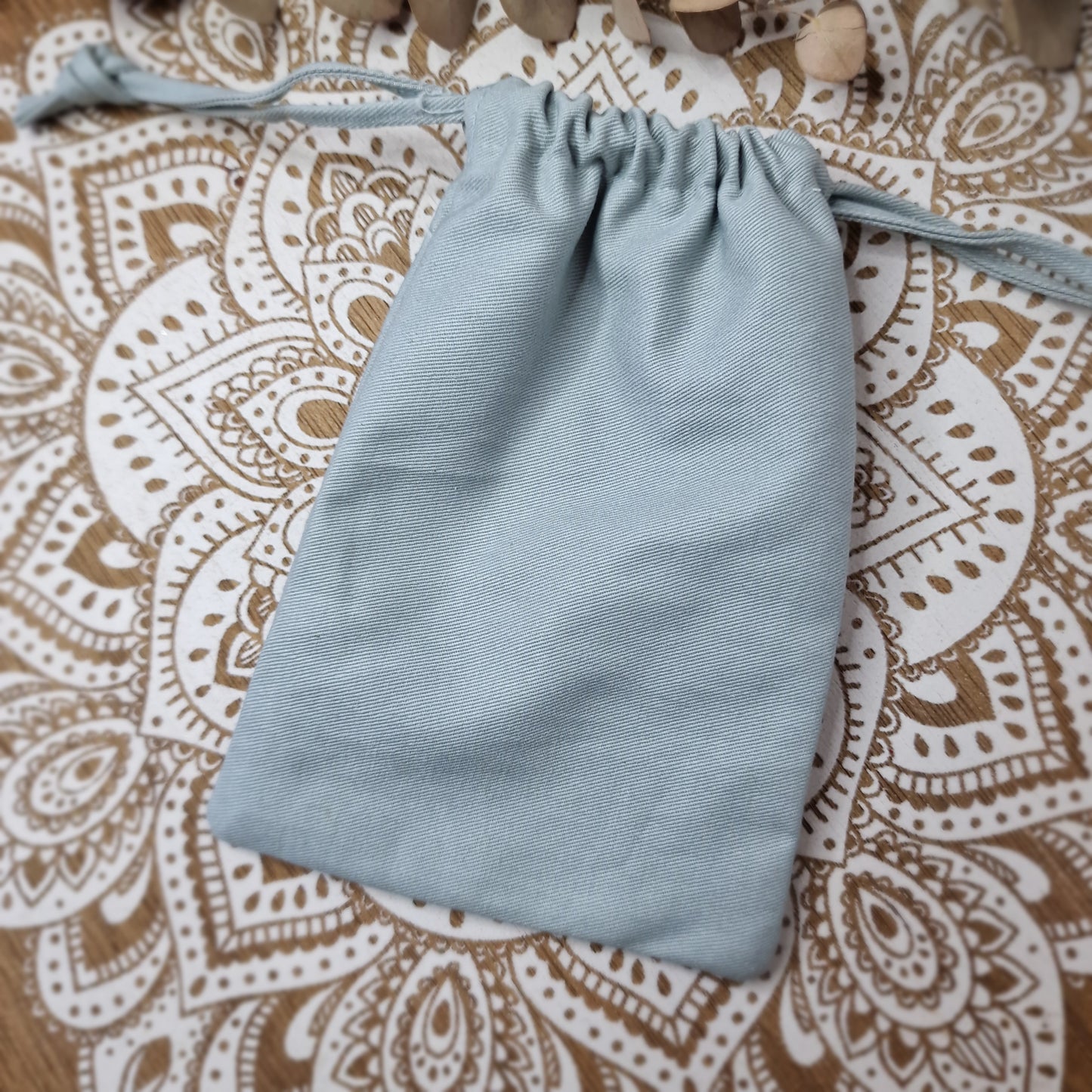 Bolsa de Algodón Orgánico con Flor de Loto ~ Calma y Simbolismo