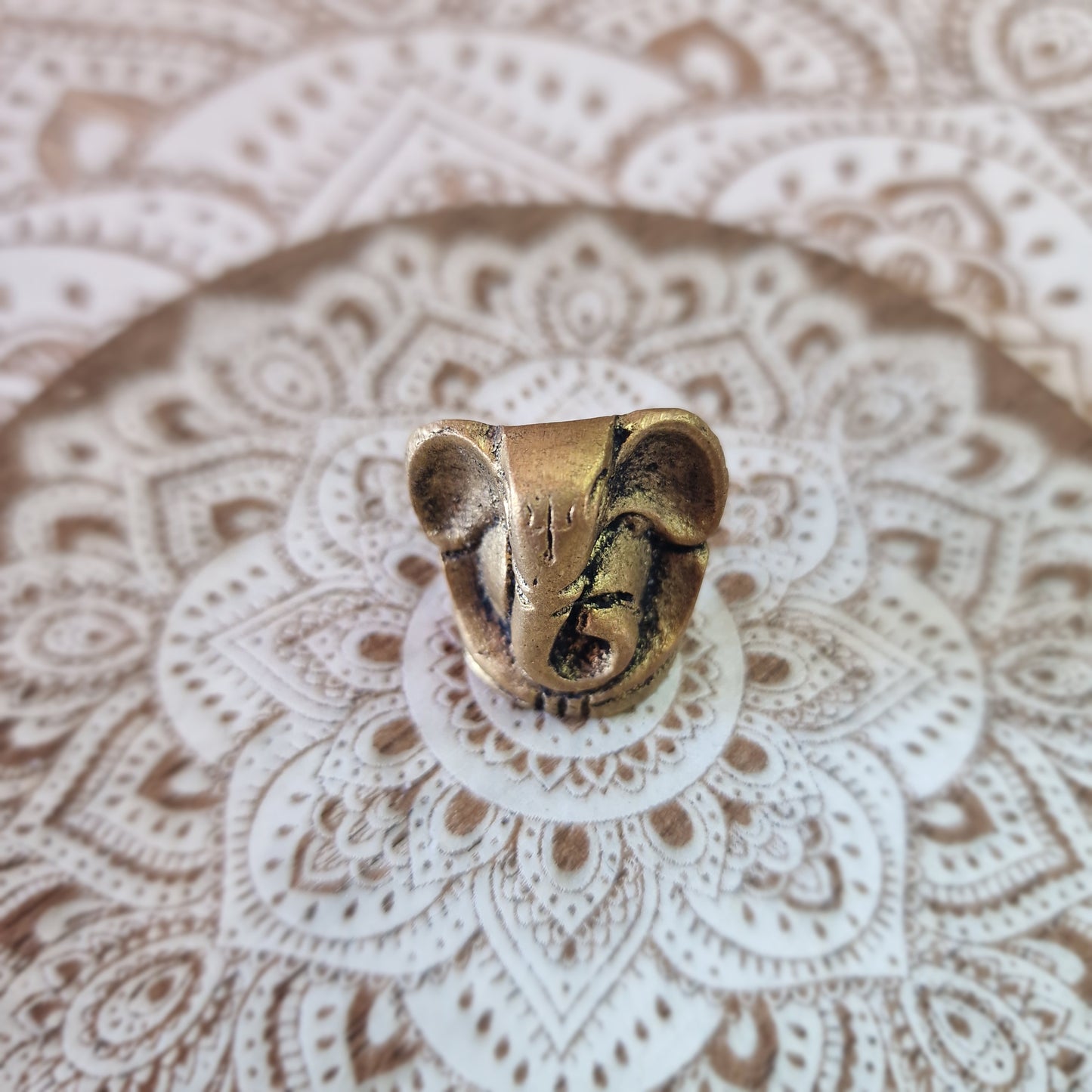 🐘 Mini Estatuilla de Ganesha ~ Sabiduría y protección