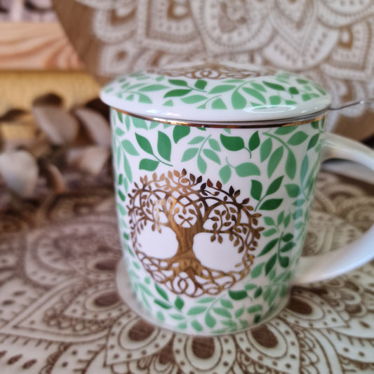 🌳  Taza de Té Árbol de la vida ~ Conexión y equilibrio 🌳