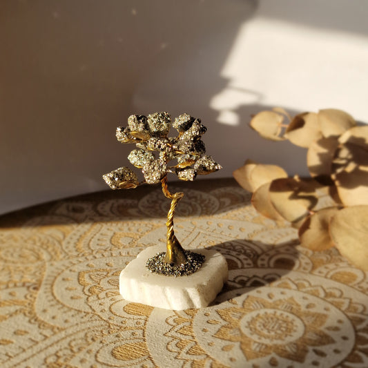 Árbol Bonsái de Pirita ~ Abundancia y Prosperidad