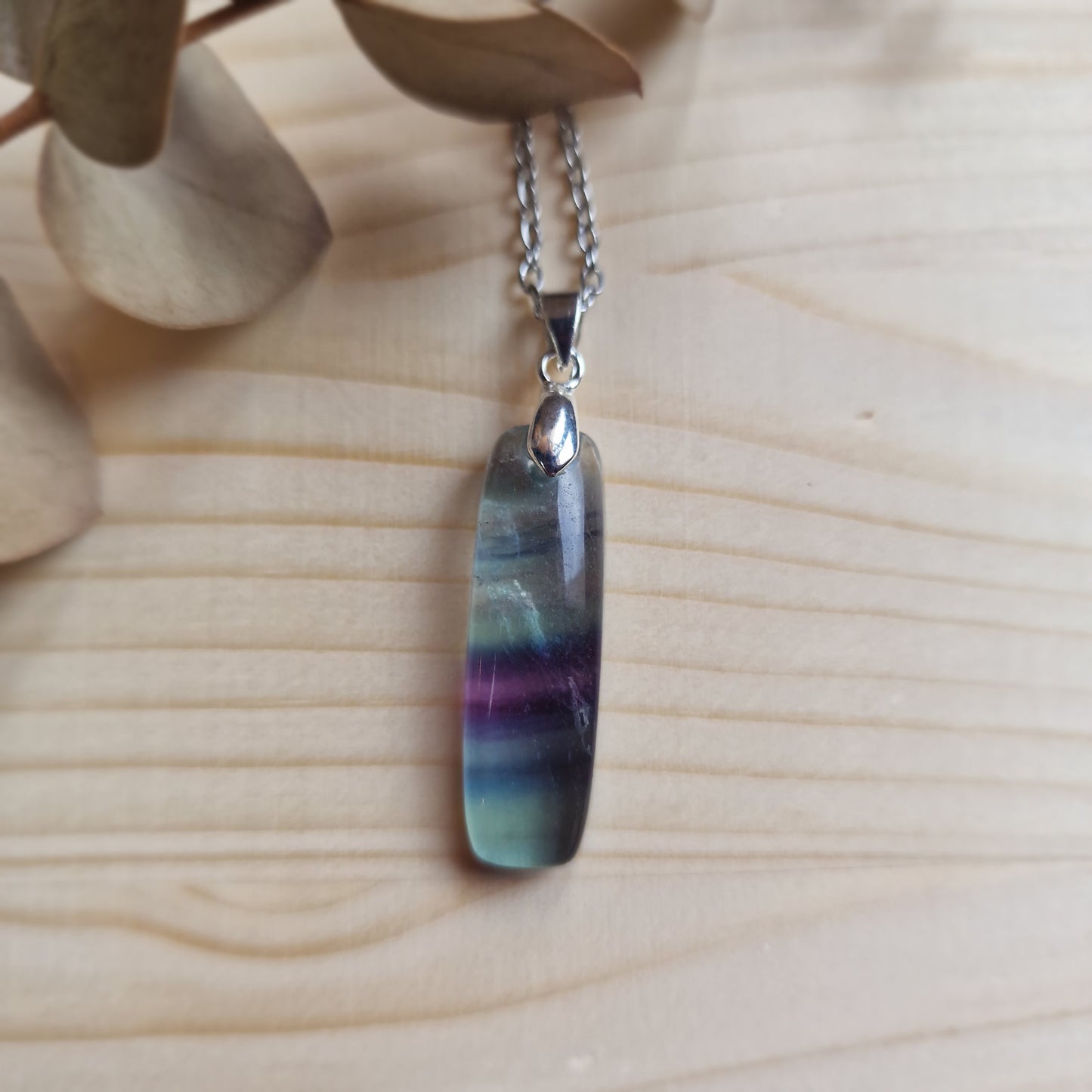 Colgante de Fluorita Natural ~ Claridad y Equilibrio