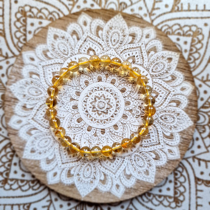 Pulsera Citrino ~  Energía y Abundancia ~ 4, 6 y 8 mm