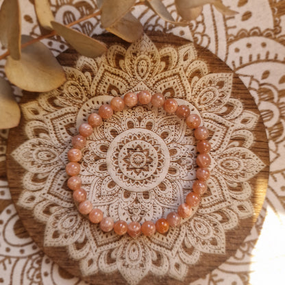 Pulsera Piedra Sol ~ Alegría y Vitalidad ~ 6 y 8 mm