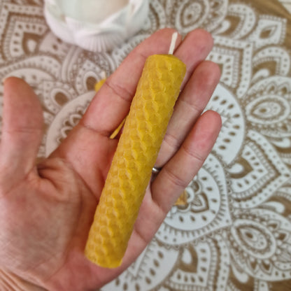 2 Velas de cera de abeja + Palo Santo. (S)