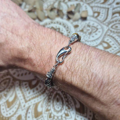 Pulsera de Hombre de Ojo de Tigre – Protección y Fuerza Interior
