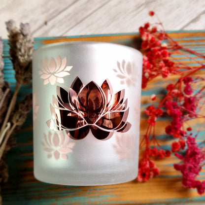 Portavelas Flor de Loto - Elegancia y calidez para tu espacio