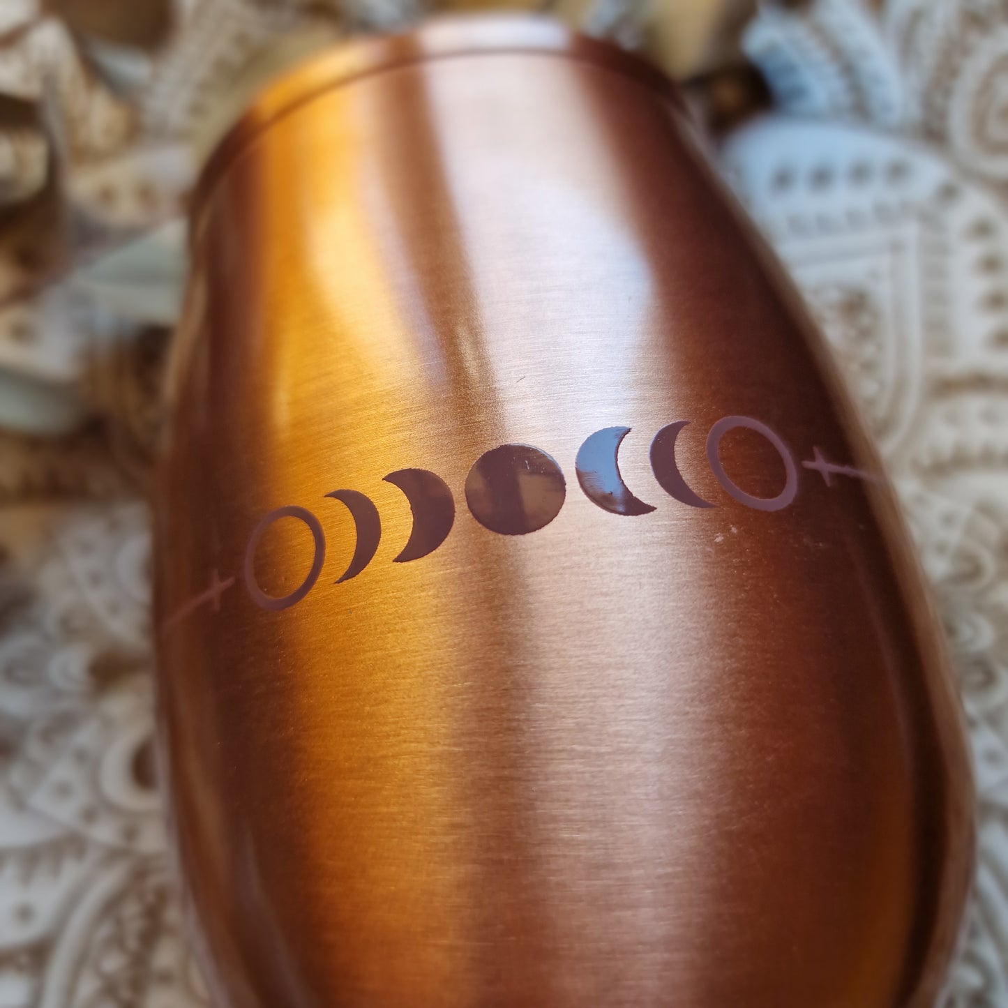 Vaso de Cobre ~ Fase Lunar ~ Equilibrio y Bienestar Ayurveda