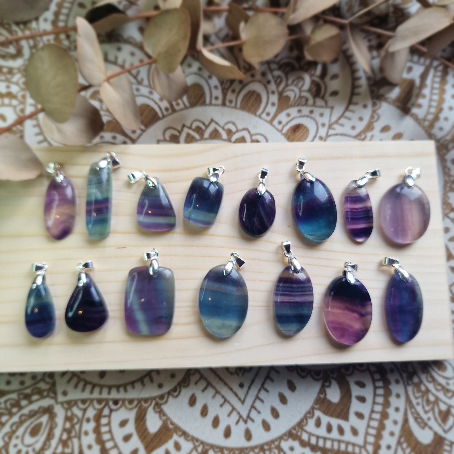 Colgante de Fluorita Natural ~ Claridad y Equilibrio