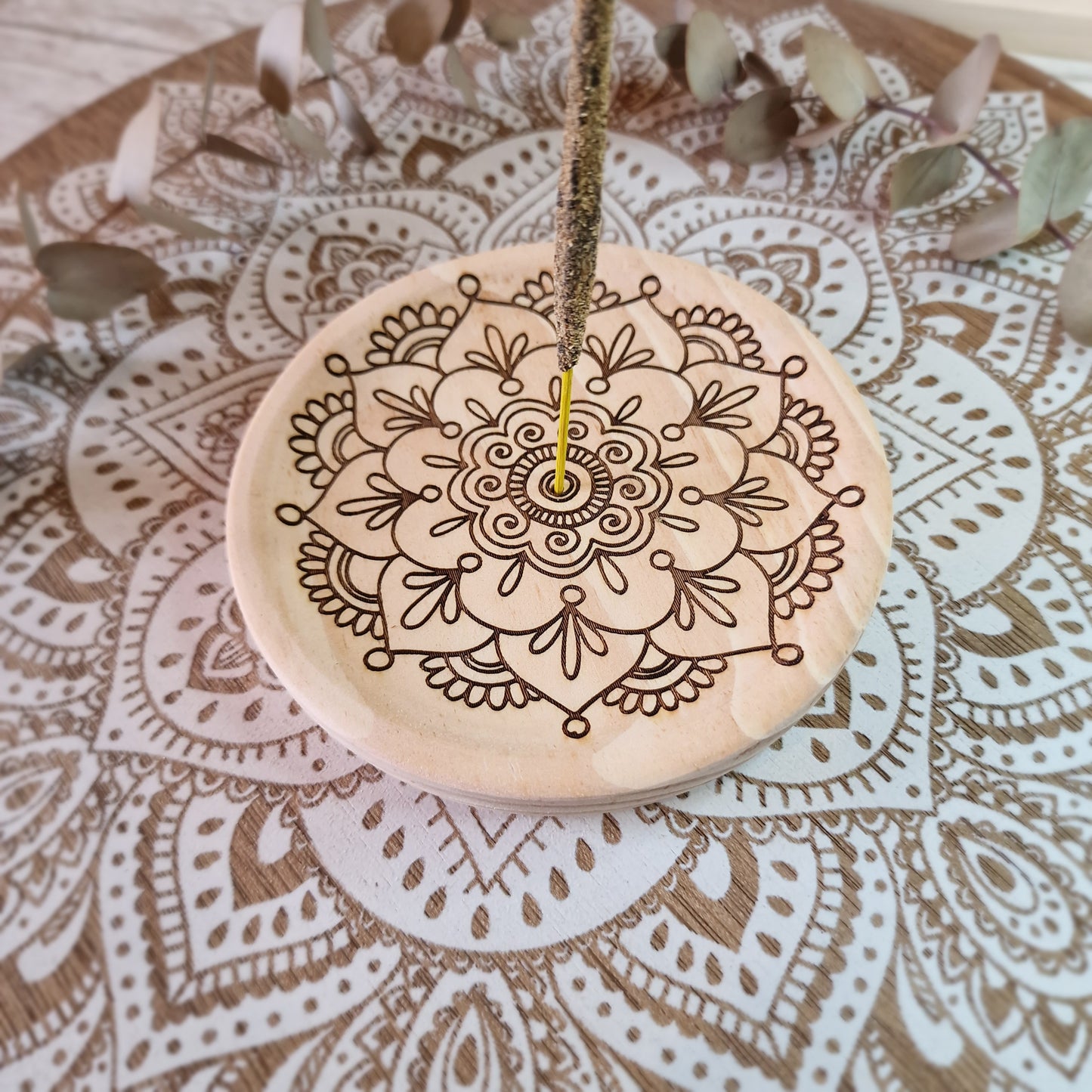 Quemador de Incienso artesanal. Mandala