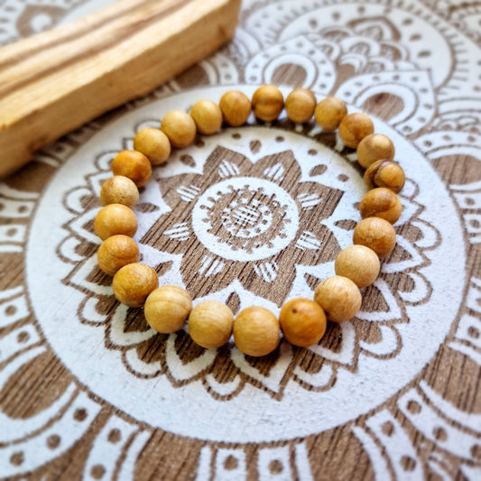 Pulsera de Palo Santo 8mm. Madera sagrada