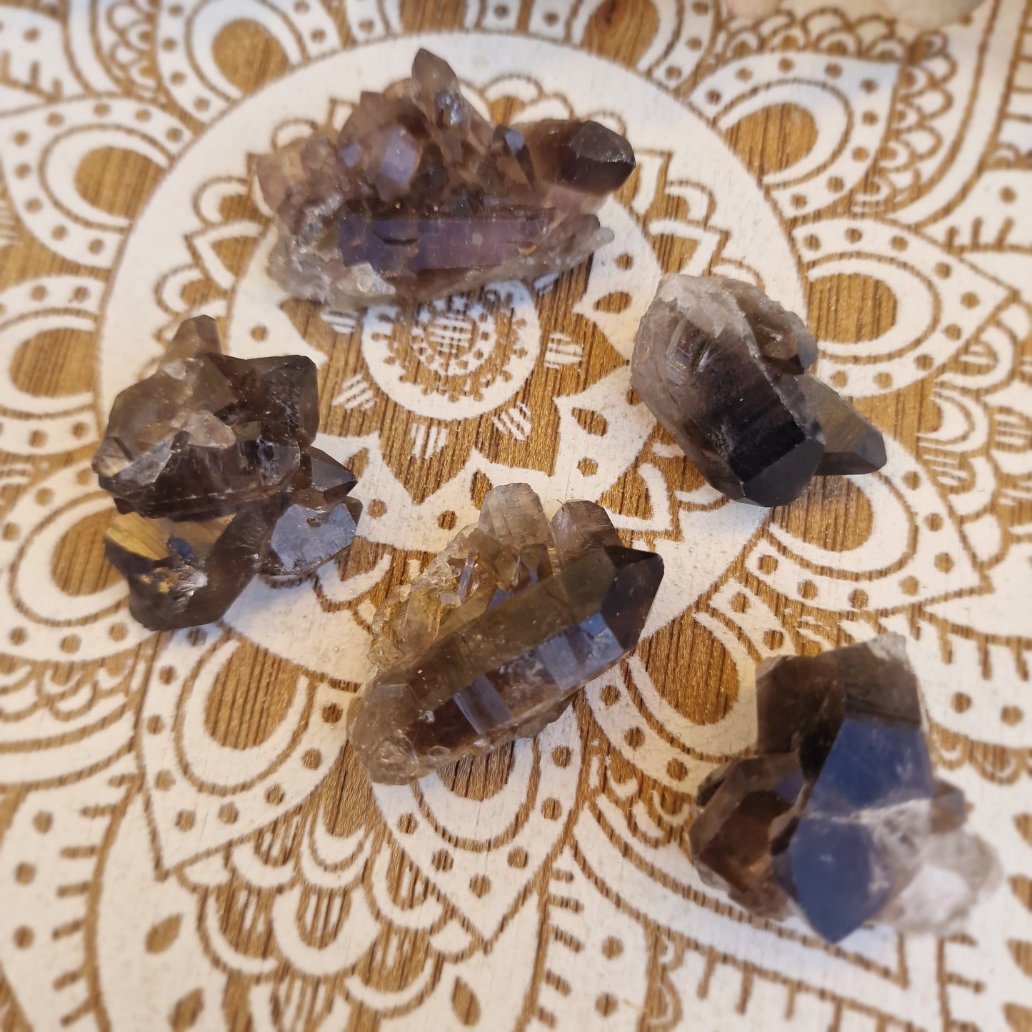 Drusa de Cuarzo Ahumado ~ Protección y Enraizamiento