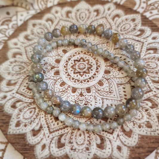 Pulsera Labradorita ~ Intuición y Protección ~  4, 6 y 8 mm
