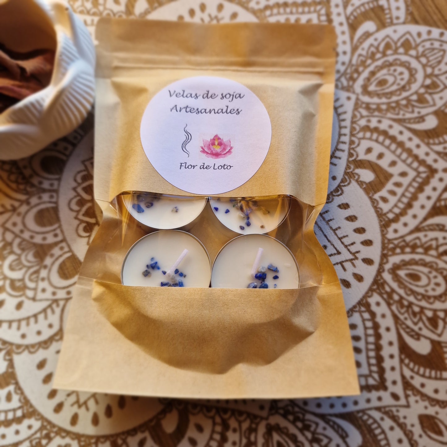 Velas de soja de Flor de loto ~ Sabiduría y Armonía Interior