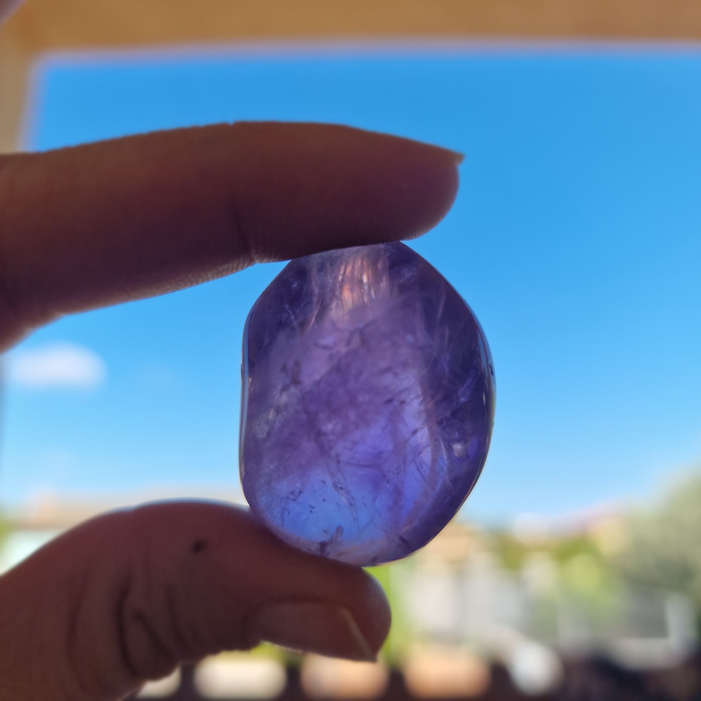 Piedra Rodada de Amatista ~ Calma y Conexión Espiritual