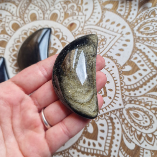 Luna de Obsidiana Dorada ~ Protección y Claridad Interior