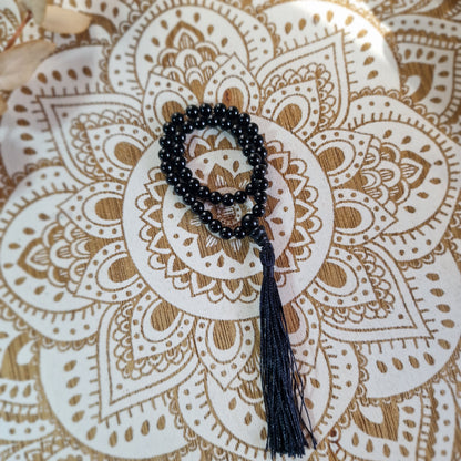 Japa Mala de Obsidiana negra 45 ~ Protección y Autoconocimiento
