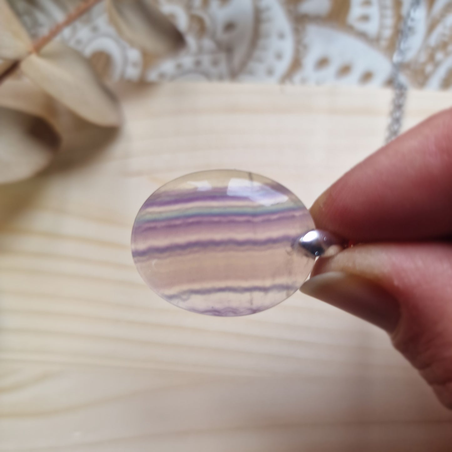 Colgante de Fluorita Natural ~ Claridad y Equilibrio