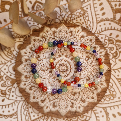 Pulsera 7 Chakras ~ Equilibrio y Energía ~ 4 y 6 mm