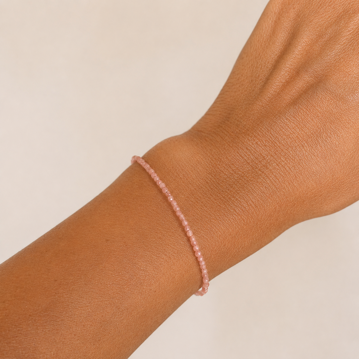 Pulsera de Rodocrosita Facetada ~ Plata de ley