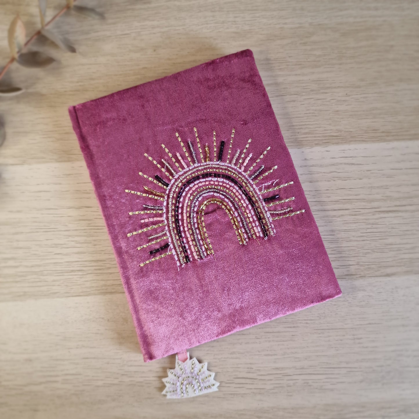 🌈 Cuaderno de Terciopelo Morado ~ Arcoiris