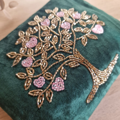 🌳 Neceser de Terciopelo ÁRBOL DE LA VIDA ~ Armonía y Crecimiento Interior 💫