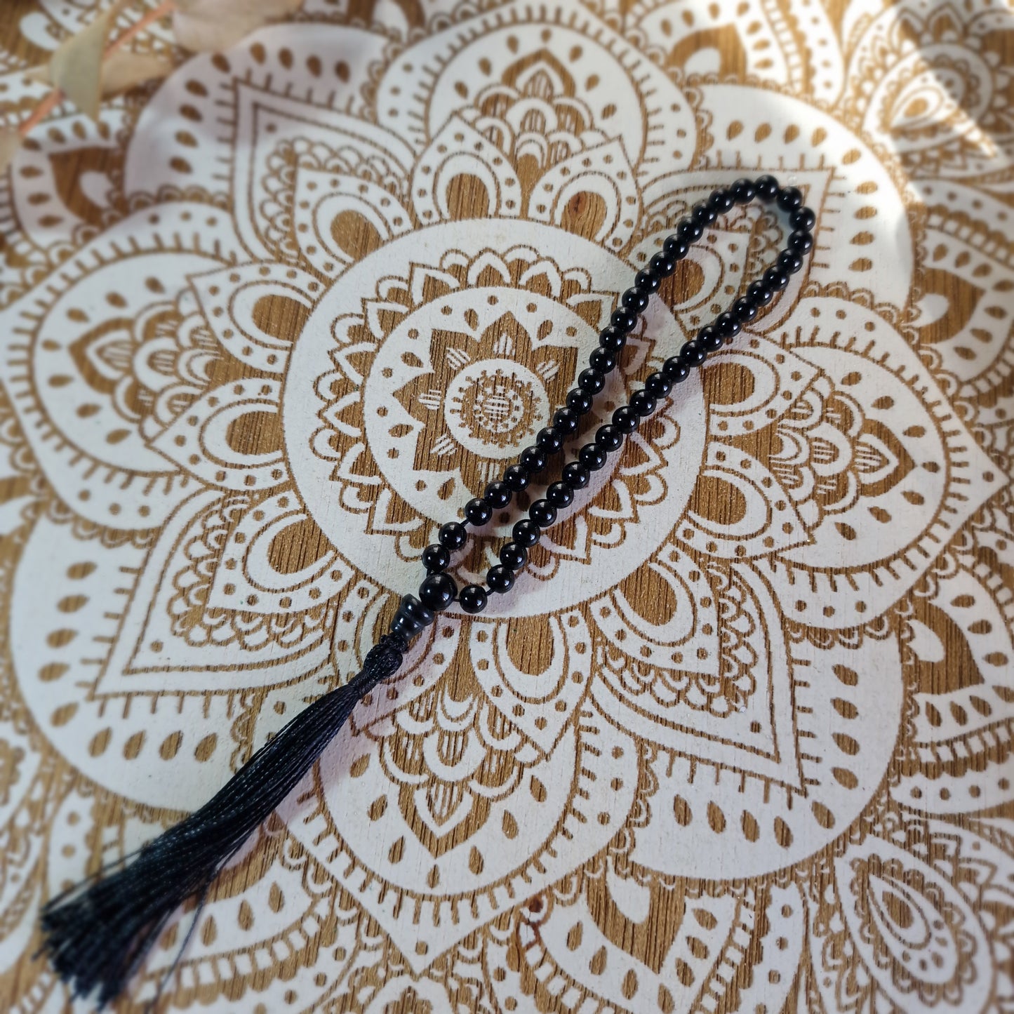 Japa Mala de Obsidiana negra 45 ~ Protección y Autoconocimiento