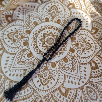 Japa Mala de Obsidiana negra 45 ~ Protección y Autoconocimiento