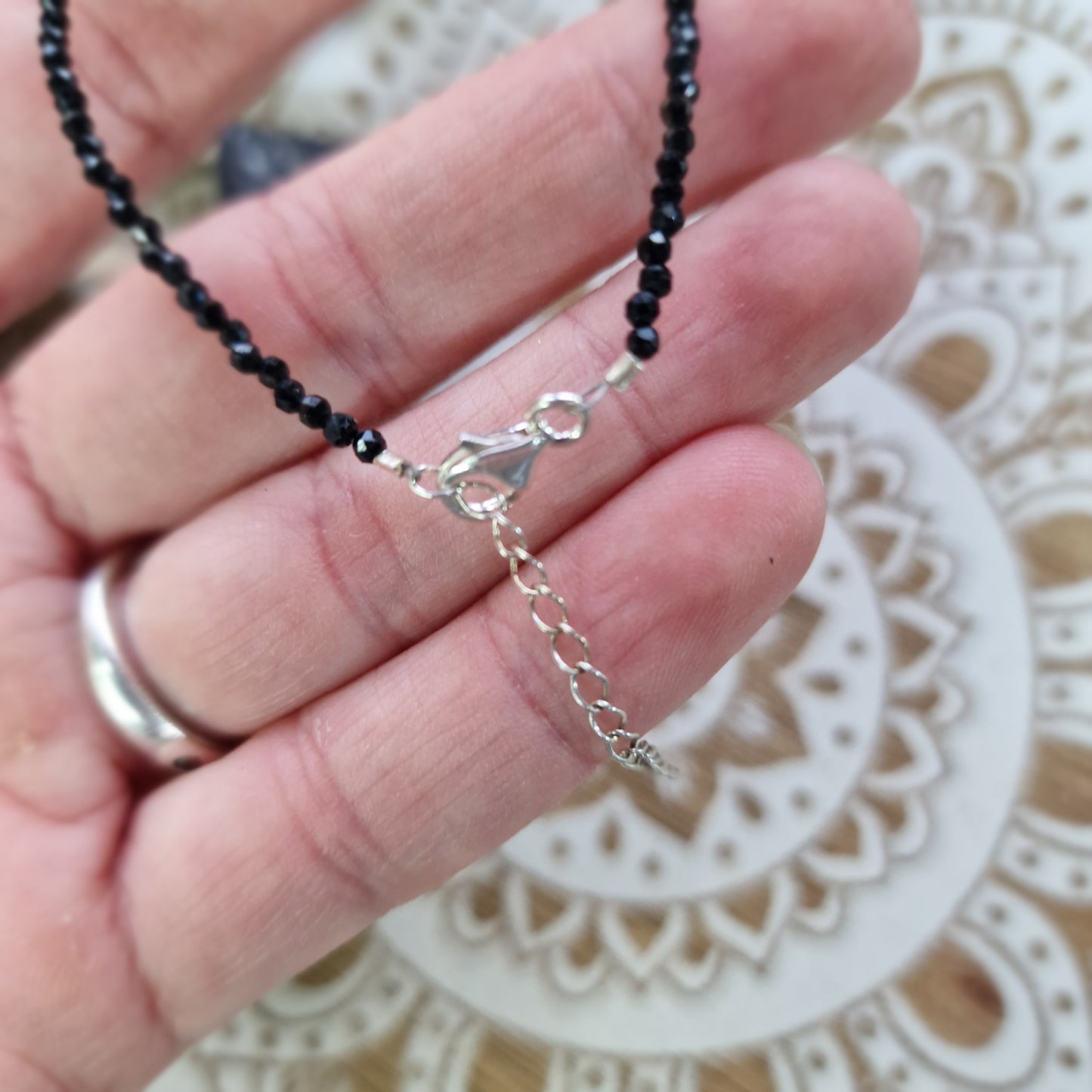 ✨ Pulsera deTurmalina Facetada con Plata de Ley ~ Protección y Equilibrio Interior
