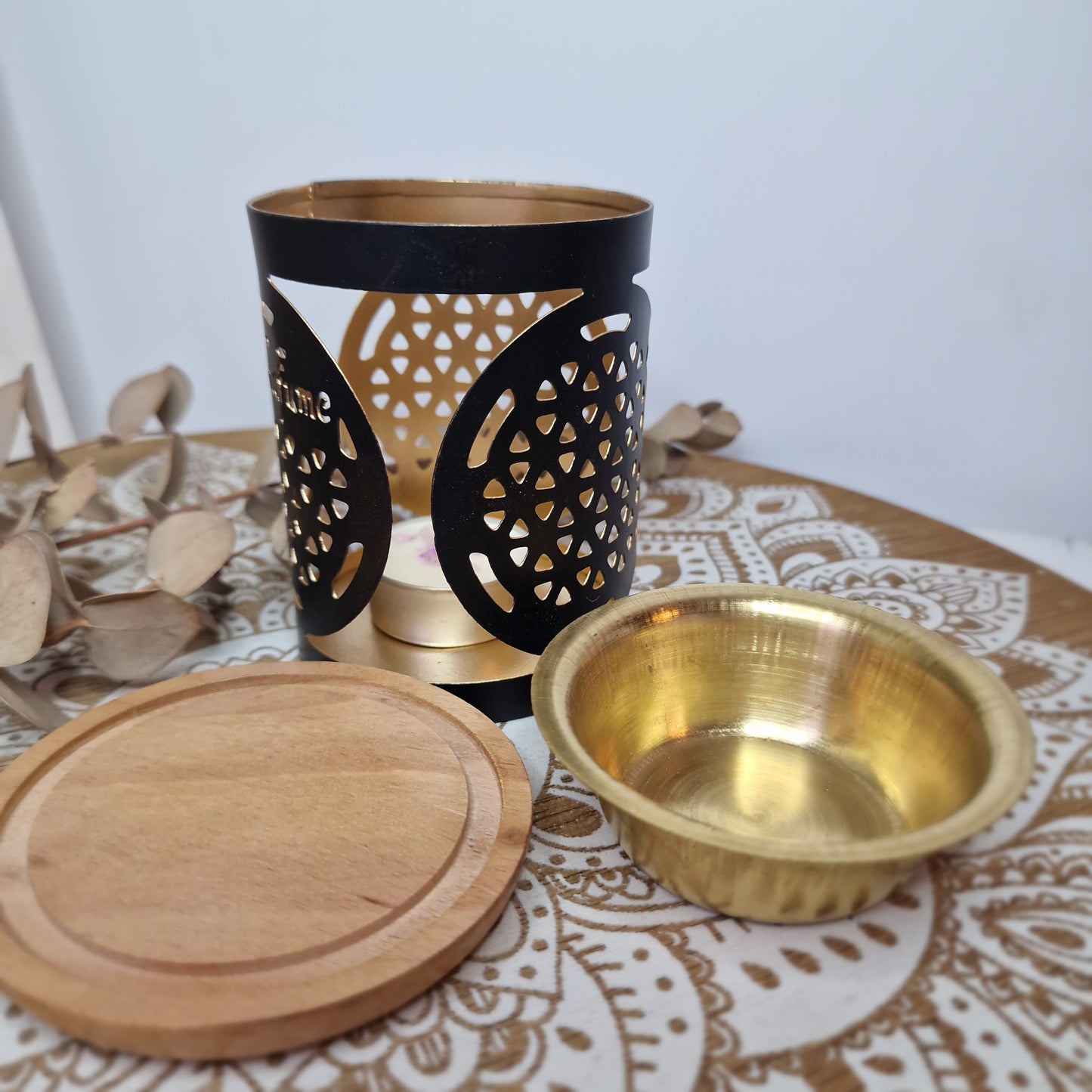 Quemador de aceites aromáticos ✨Flor de la vida