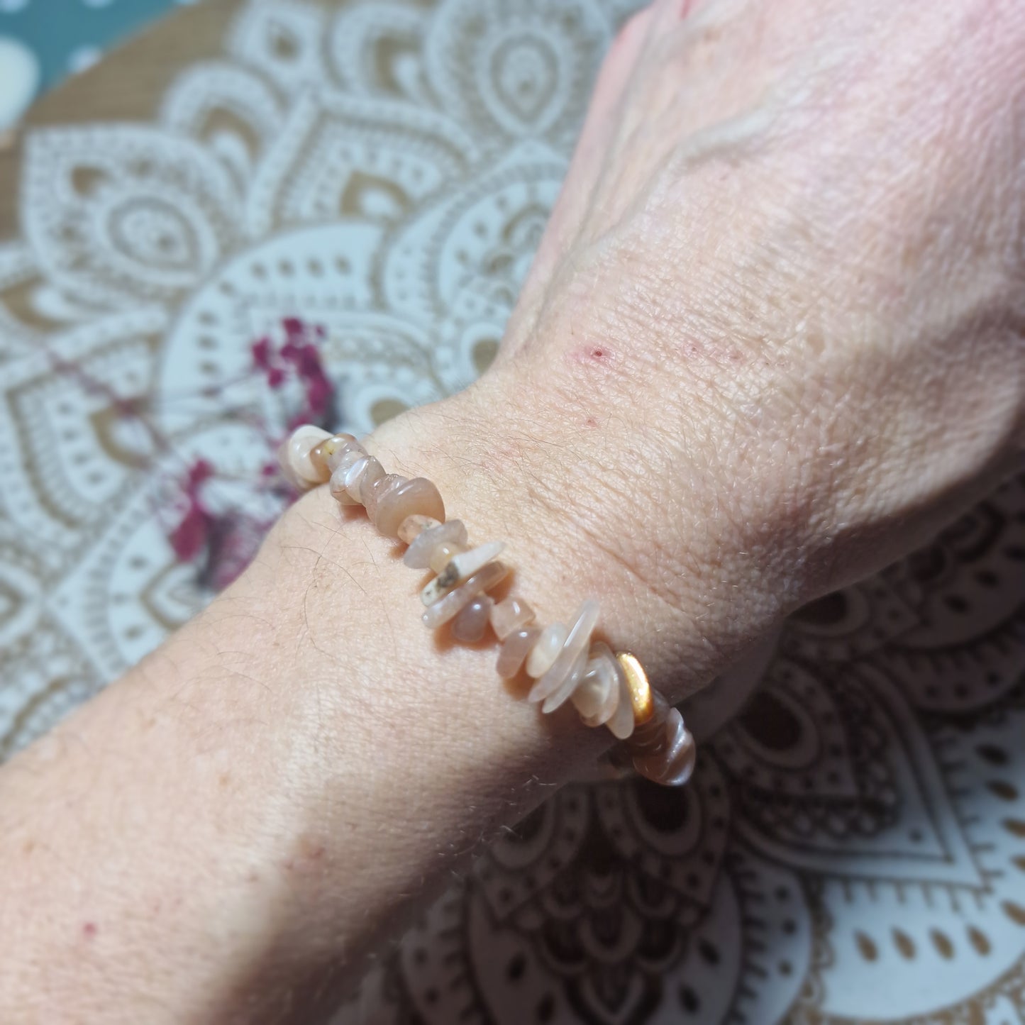 Pulsera de Chips de Piedra Sol ~ Motivación y la Actitud Positiva