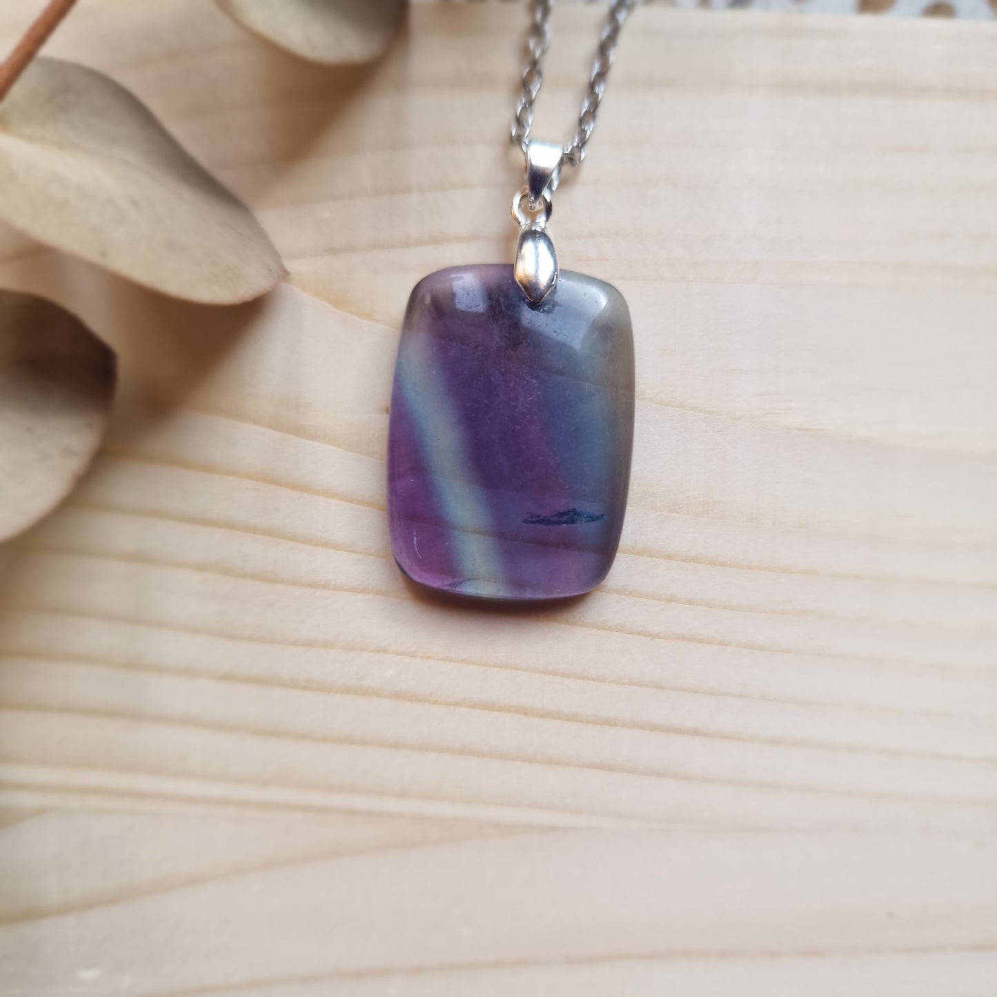 Colgante de Fluorita Natural ~ Claridad y Equilibrio