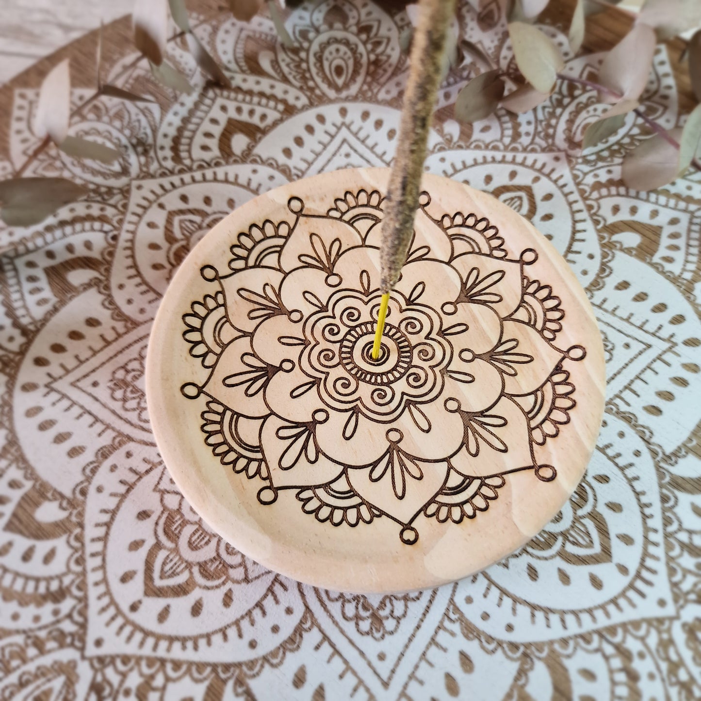 Quemador de Incienso artesanal. Mandala