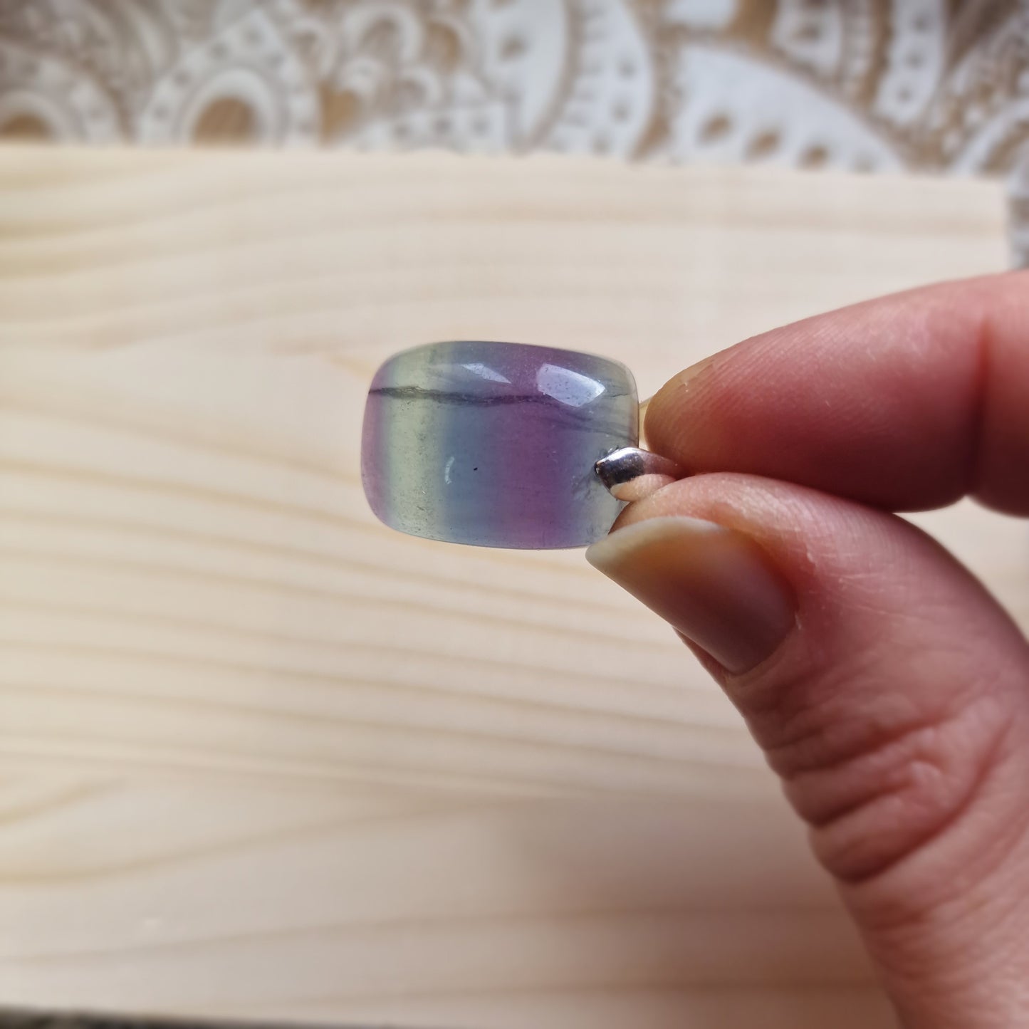 Colgante de Fluorita Natural ~ Claridad y Equilibrio