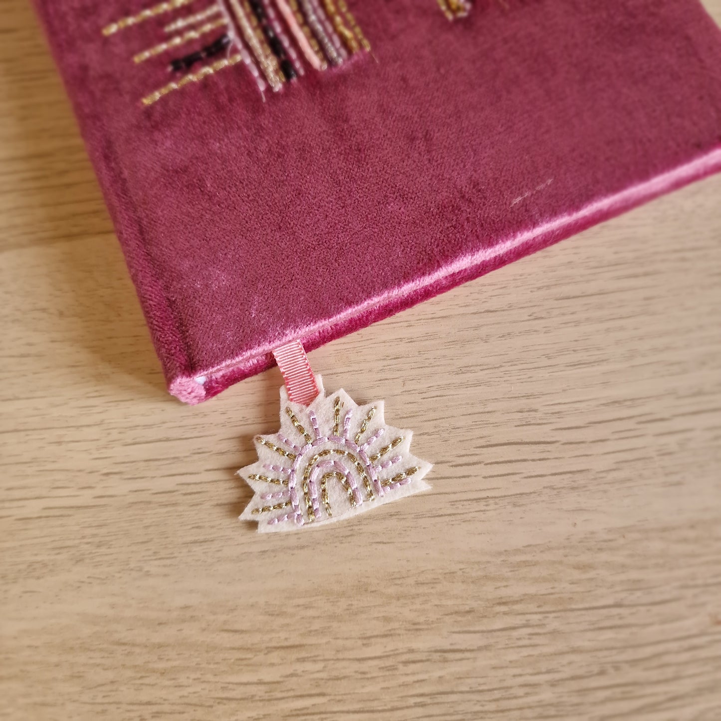 🌈 Cuaderno de Terciopelo Morado ~ Arcoiris