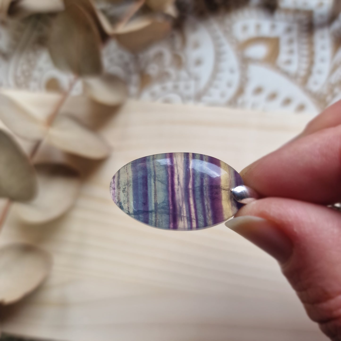 Colgante de Fluorita Natural ~ Claridad y Equilibrio