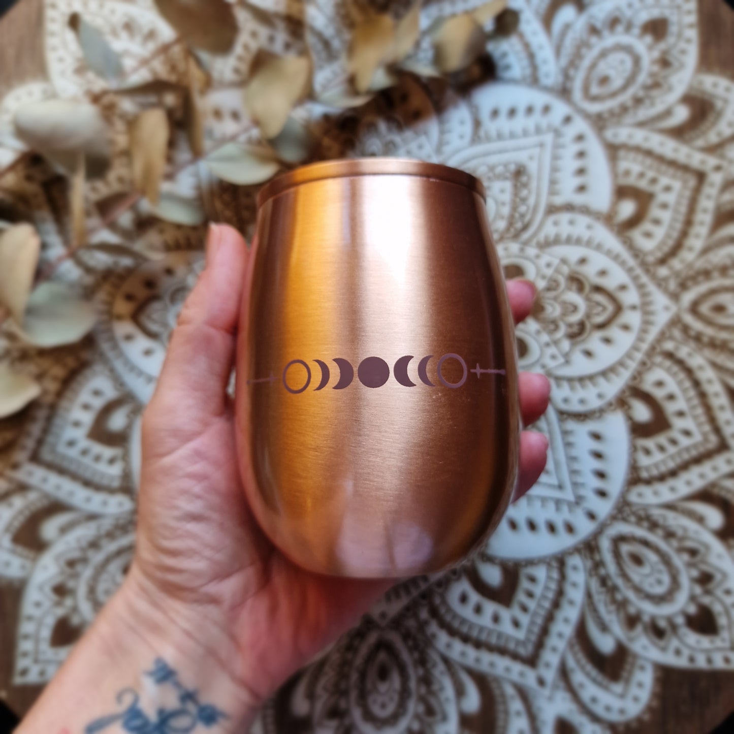Vaso de Cobre ~ Fase Lunar ~ Equilibrio y Bienestar Ayurveda