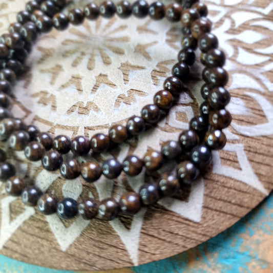 Pulsera Broncita 4mm ~ Armonía y Claridad Interior