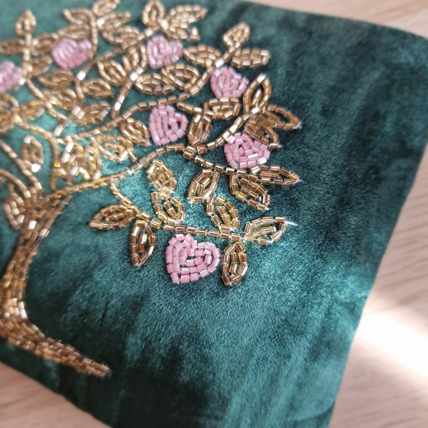 🌳 Neceser de Terciopelo ÁRBOL DE LA VIDA ~ Armonía y Crecimiento Interior