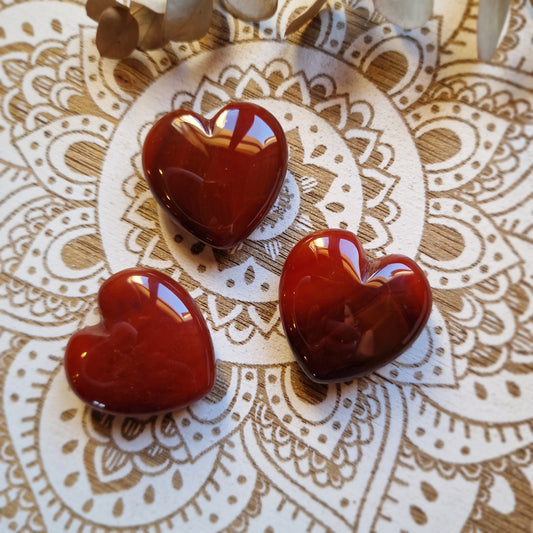 Corazón de Carneola ~ Vitalidad y Confianza Interior
