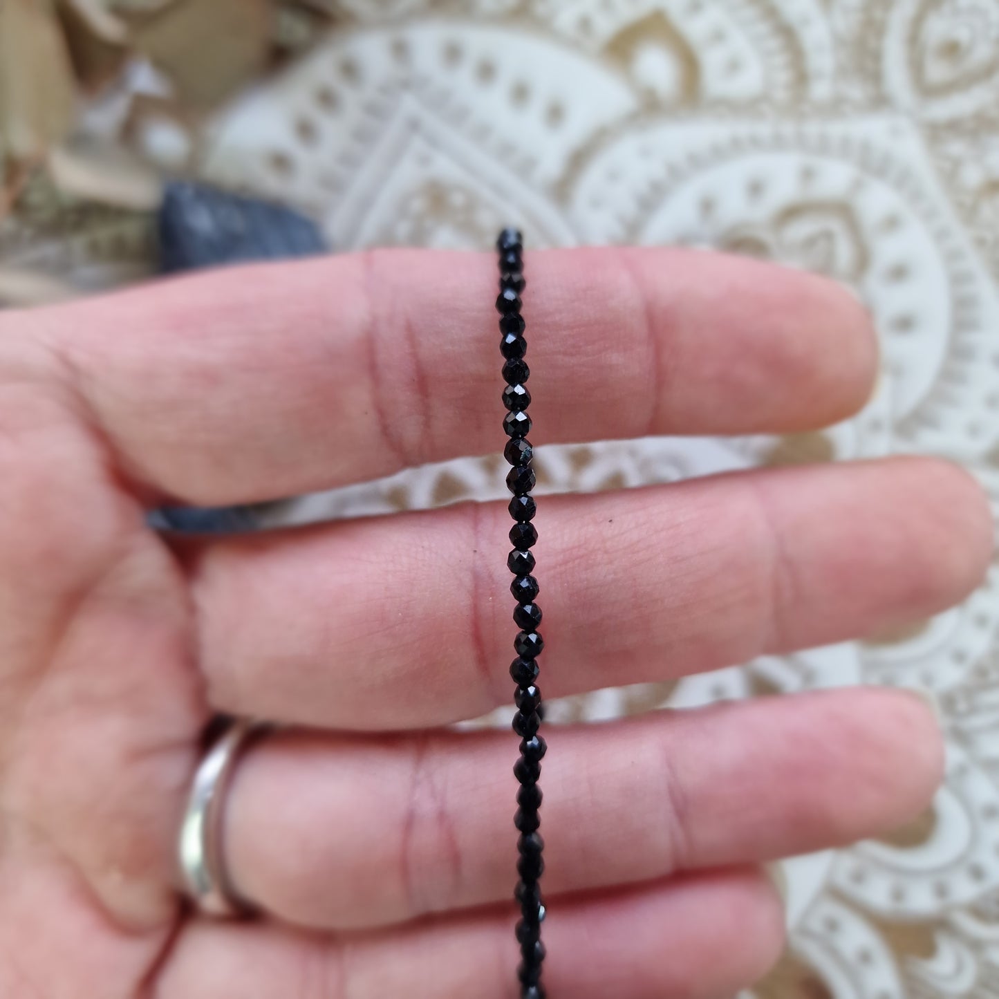✨ Pulsera deTurmalina Facetada con Plata de Ley ~ Protección y Equilibrio Interior