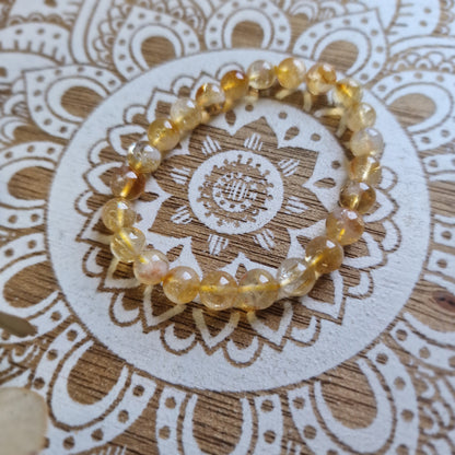 Pulsera Citrino ~  Energía y Abundancia ~ 4, 6 y 8 mm