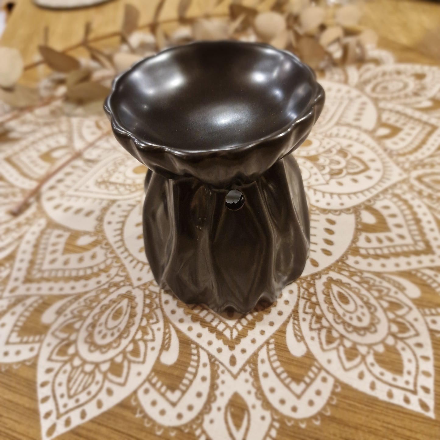 Quemador “Esencia Geométrica Negro” ~ Equilibrio y armonía en tu espacio