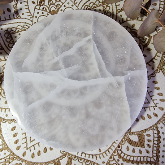 Base de Selenita Redonda ~ 14cm