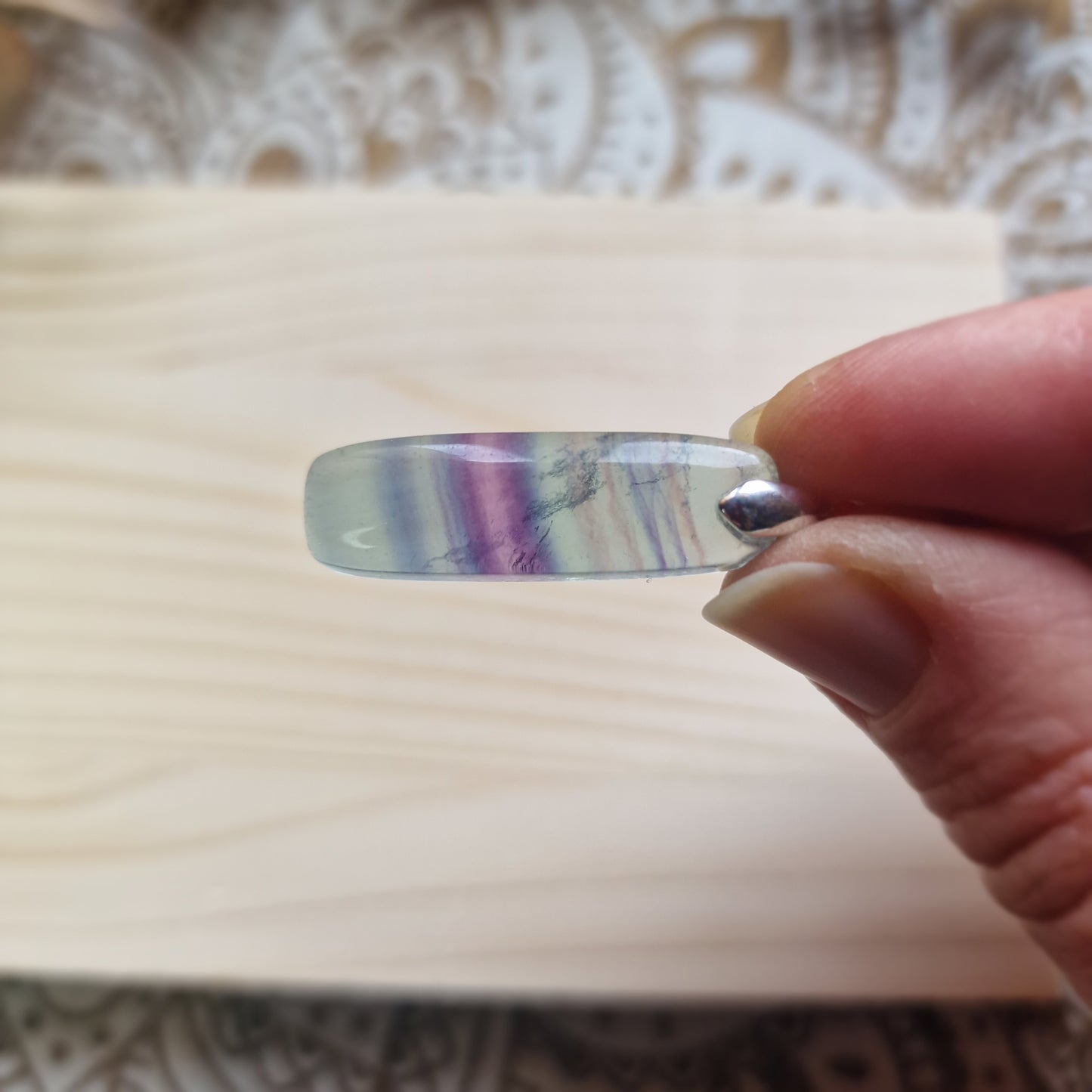 Colgante de Fluorita Natural ~ Claridad y Equilibrio