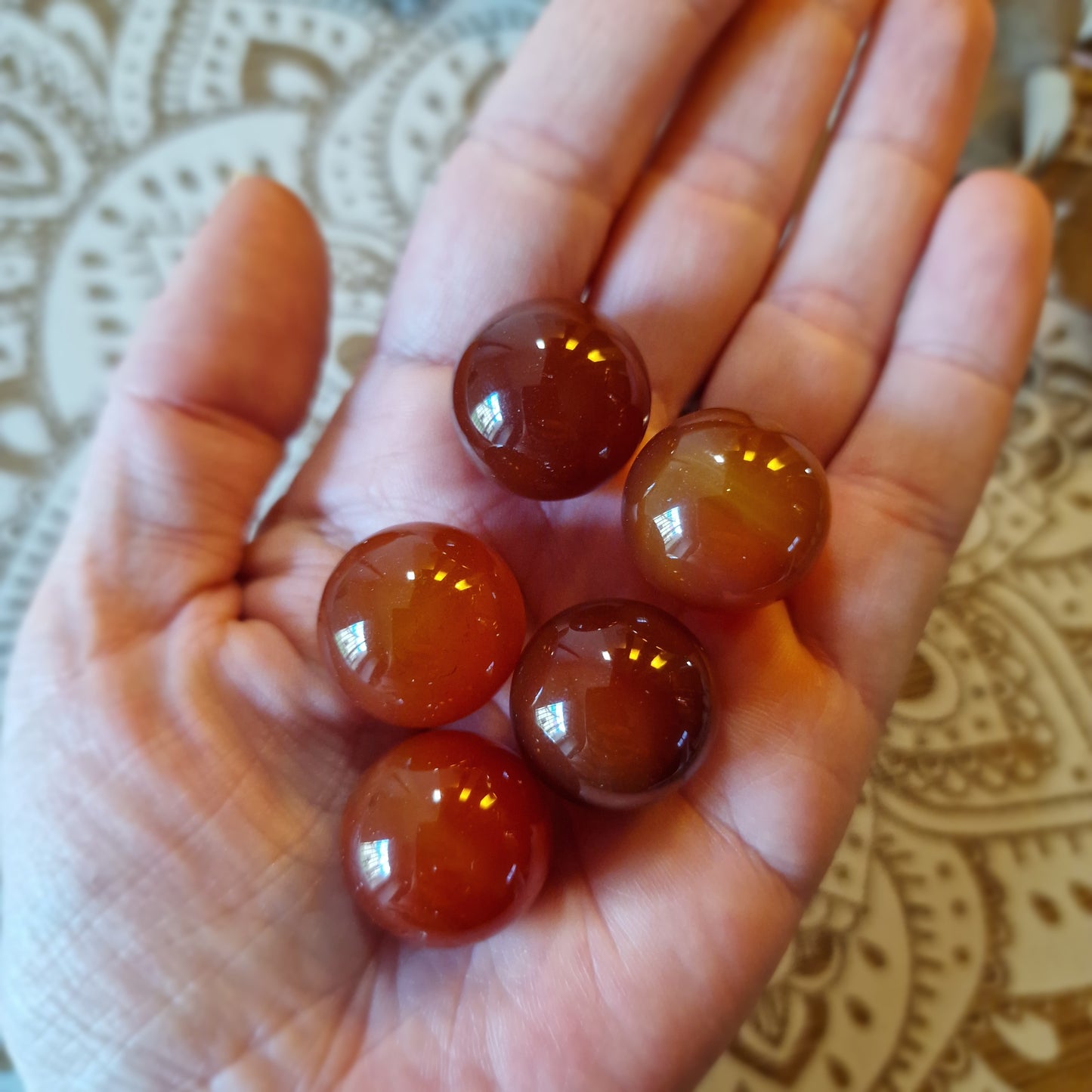 Pequeñas Esferas de Carneola ~ Vitalidad y Motivación