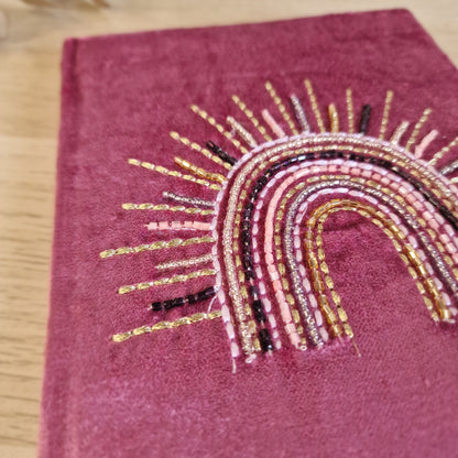 🌈 Cuaderno de Terciopelo Morado ~ Arcoiris
